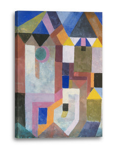 Leinwandbild Paul Klee - Bunte Architektur (1917)