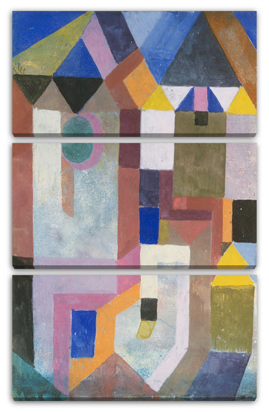 Leinwandbild Paul Klee - Bunte Architektur (1917)
