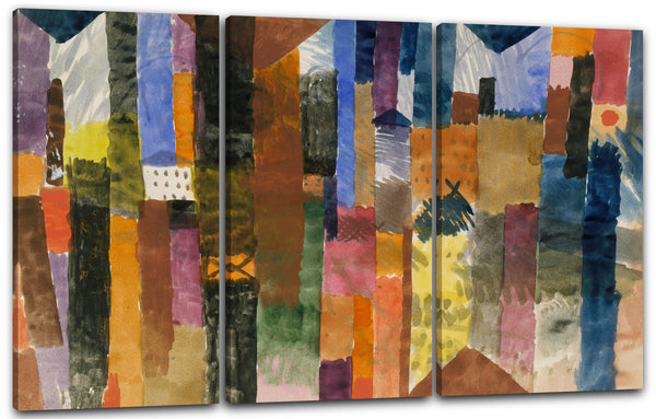 Leinwandbild Paul Klee - Vor der Stadt (1915)