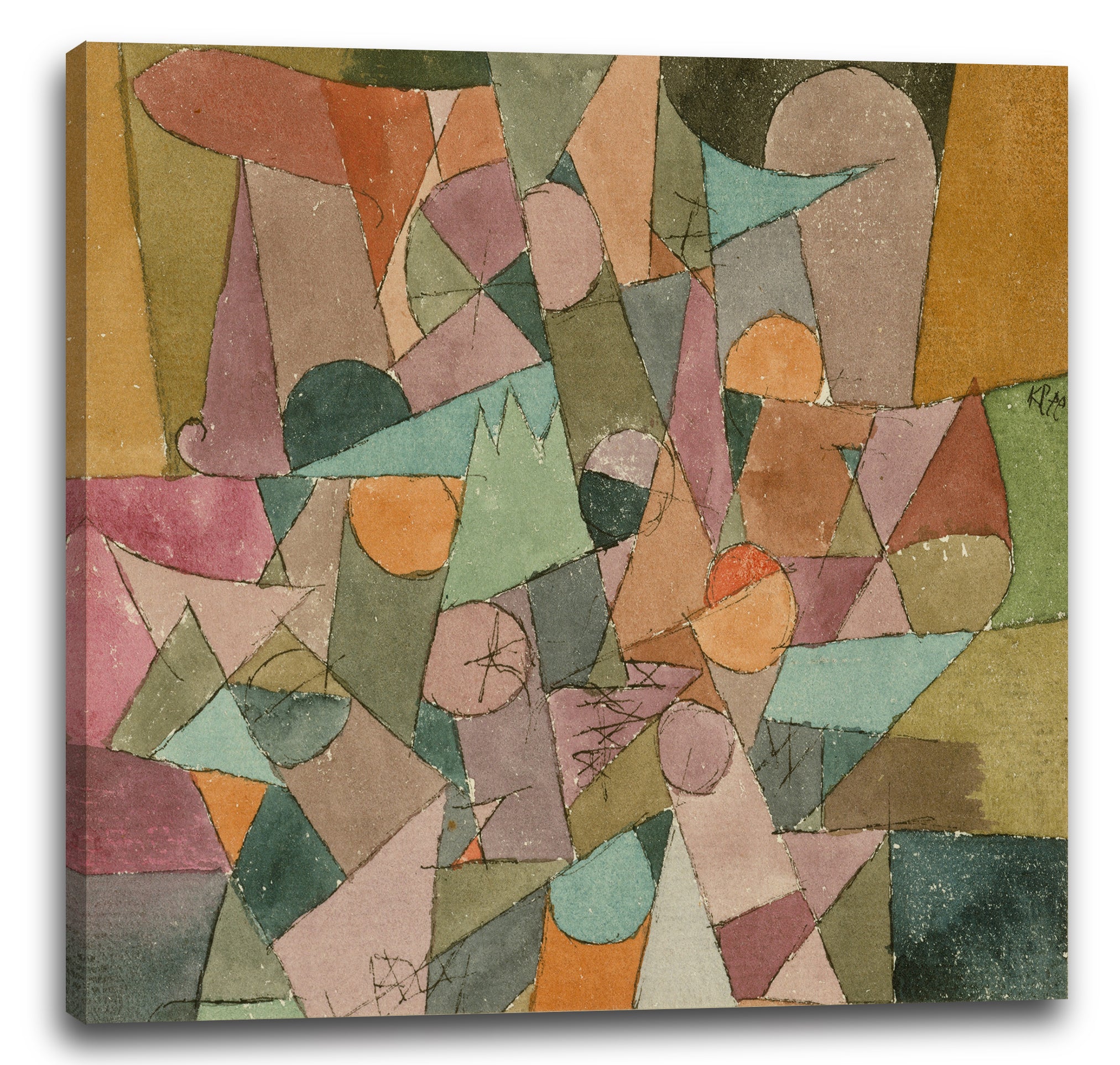 Leinwandbild Paul Klee - Unbenannt (1914)