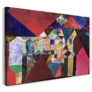 Leinwandbild Paul Klee - Städtisches Juwel (1917)