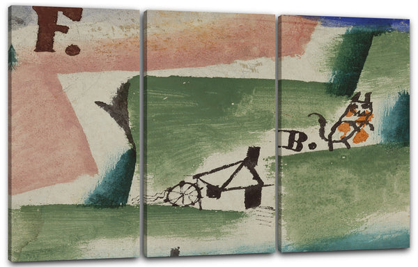 Leinwandbild Paul Klee - Revier eines Katers (1919)