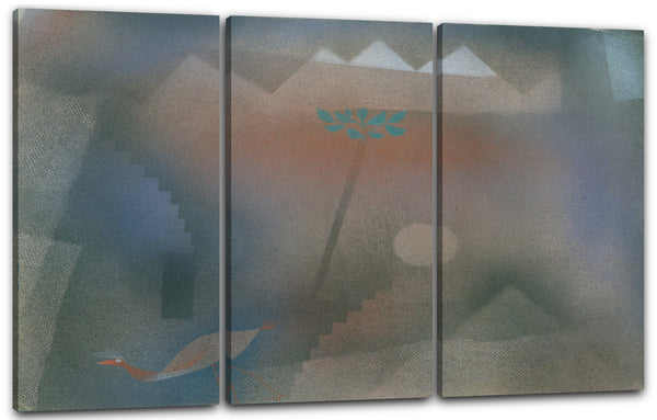 Leinwandbild Paul Klee - Abwandernder Vogel (1926)