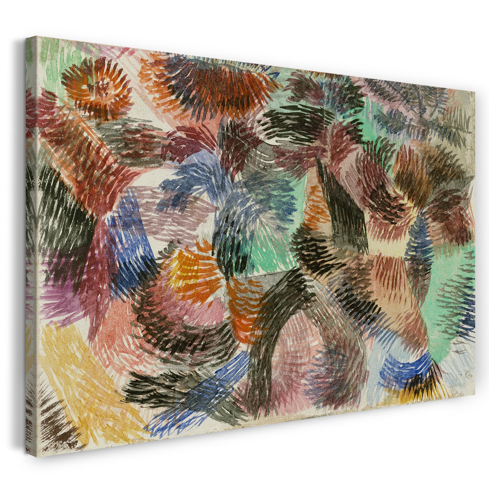 Leinwandbild Paul Klee - Triebkraft des Waldes (1917)