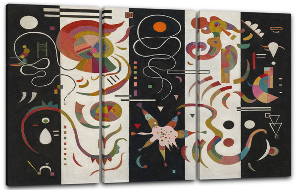 Leinwandbild Wassily Kandinsky - Gestreift (1934)