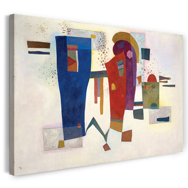 Leinwandbild Wassily Kandinsky - Begleiteter Kontrast (1935)