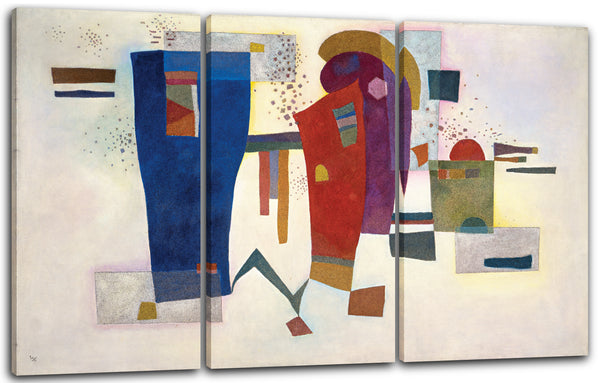 Leinwandbild Wassily Kandinsky - Begleiteter Kontrast (1935)
