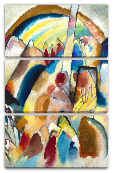 Leinwandbild Wassily Kandinsky - Landschaft mit roten Flecken, Nr. 2 (1913)