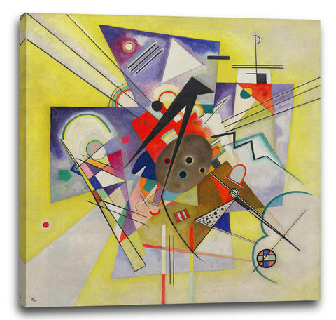 Leinwandbild Wassily Kandinsky - Gelbe Begleitung (1924)