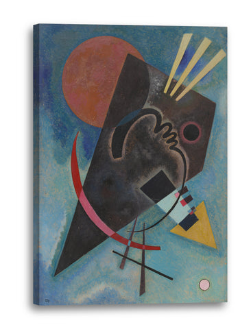 Leinwandbild Wassily Kandinsky - Spitz und Rund (1925)