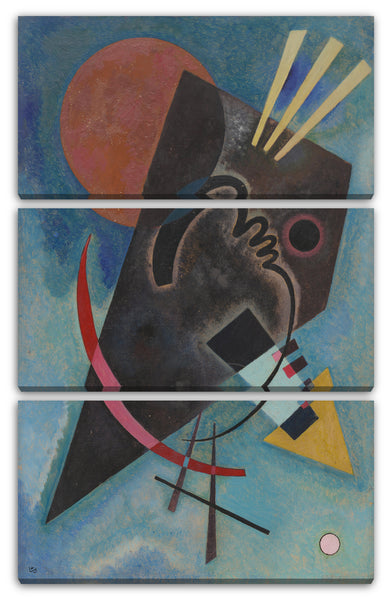Leinwandbild Wassily Kandinsky - Spitz und Rund (1925)
