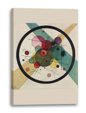 Leinwandbild Wassily Kandinsky - Kreise in einem Kreis (1923)