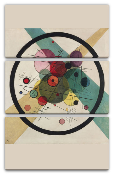 Leinwandbild Wassily Kandinsky - Kreise in einem Kreis (1923)