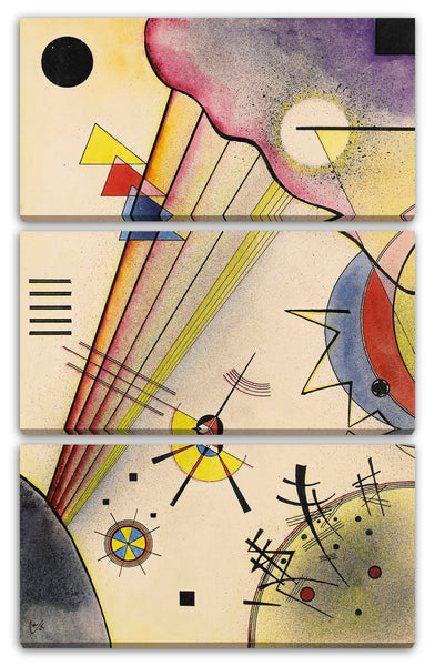 Leinwandbild Wassily Kandinsky - Deutliche Verbindung (1925)