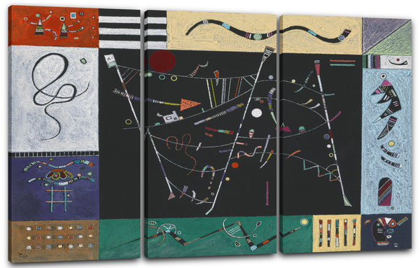 Leinwandbild Wassily Kandinsky - Studie für das Ensemble (1940)