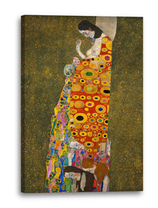 Leinwandbild Gustav Klimt - Hoffnung II (1907-1908)
