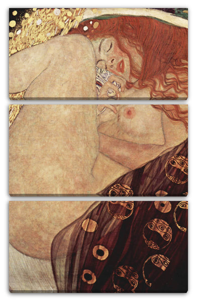 Leinwandbild Gustav Klimt - Danaë (1907)