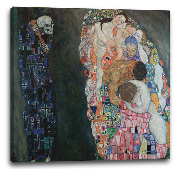Leinwandbild Gustav Klimt - Tod und Leben (1908-1915)