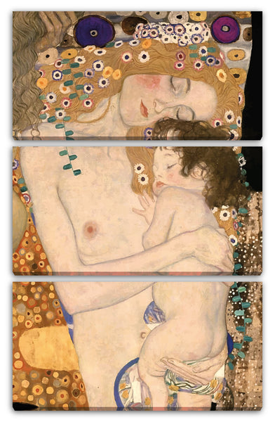 Leinwandbild Gustav Klimt - Die drei Lebensalter einer Frau (1905)