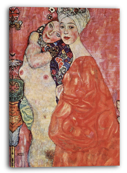 Leinwandbild Gustav Klimt - Die Freundinnen (1916/1917)