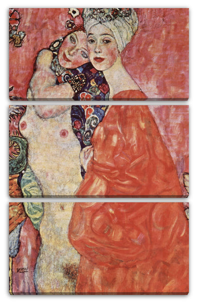 Leinwandbild Gustav Klimt - Die Freundinnen (1916/1917)