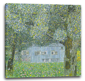 Leinwandbild Gustav Klimt - Oberösterreichisches Bauernhaus