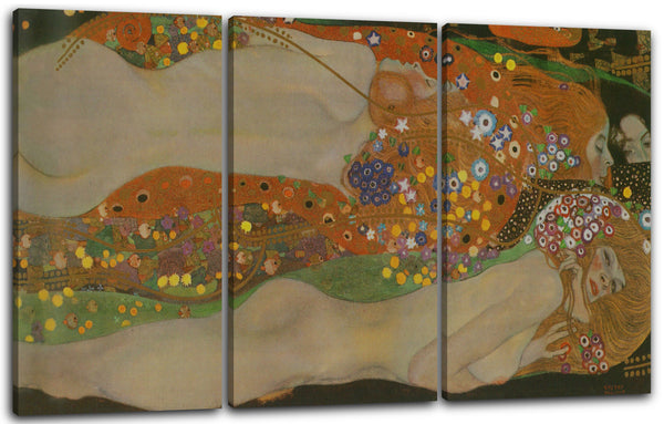 Leinwandbild Gustav Klimt - Wasserschlangen II (1904)