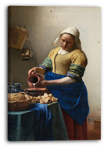 Leinwandbild Jan Vermeer - Das Milchmädchen (1658)