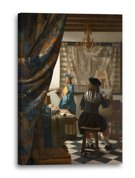 Leinwandbild Jan Vermeer - Die Allegorie der Malerei (1666/1668)