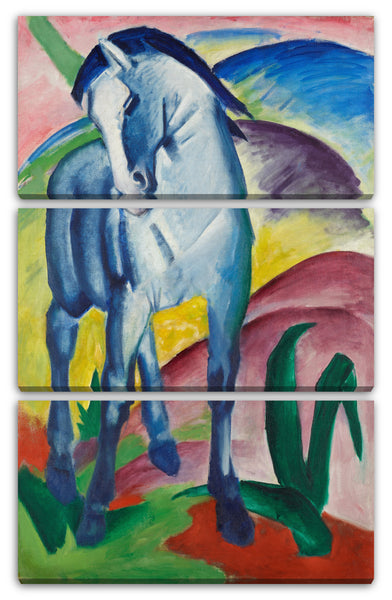 Leinwandbild Franz Marc - Blaues Pferd (1911)