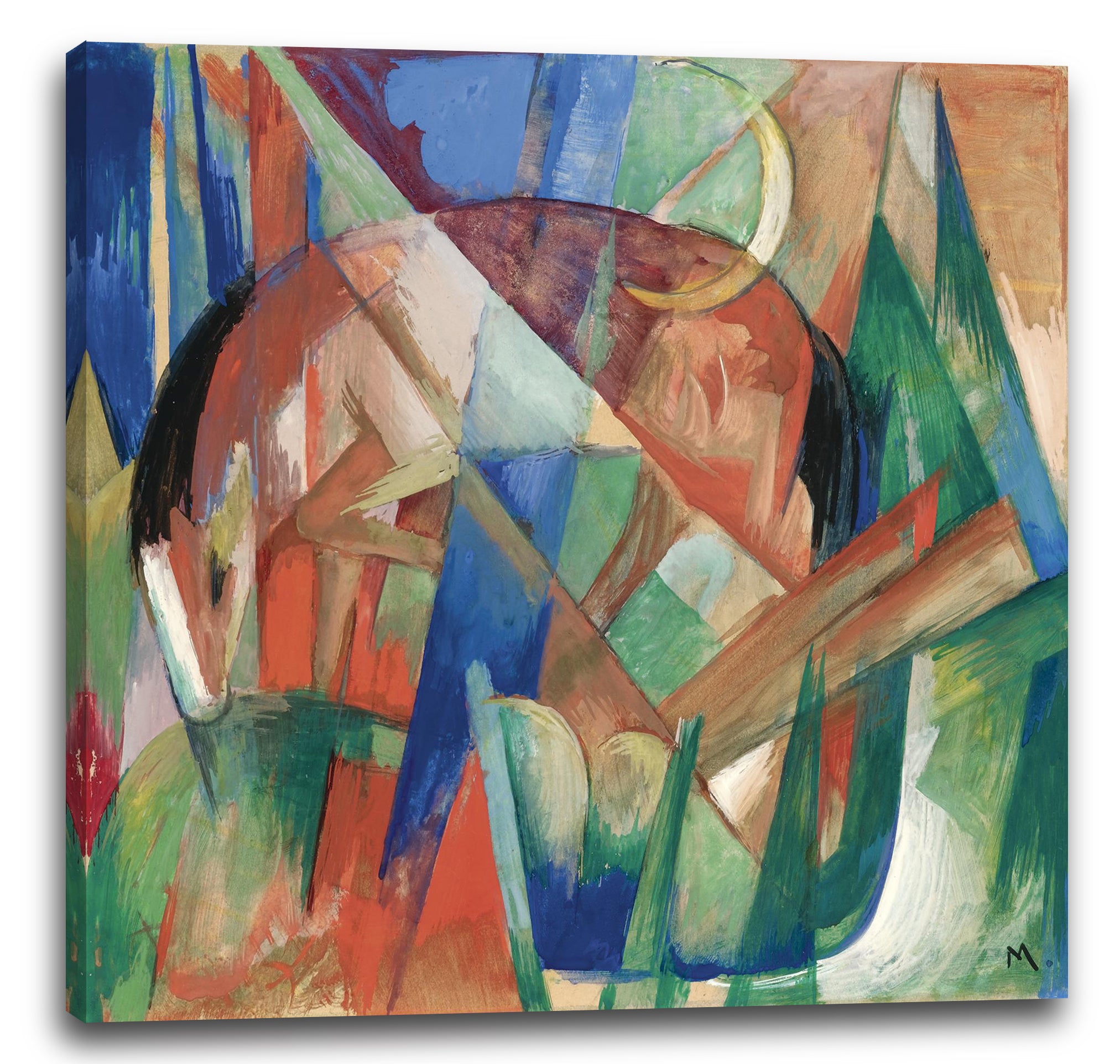 Leinwandbild Franz Marc - Fabeltier II (Pferd) (1913)