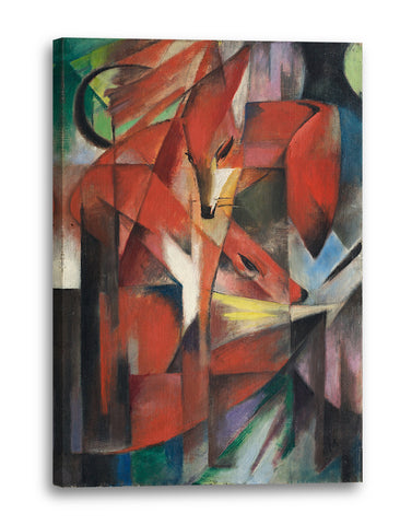 Leinwandbild Franz Marc - Füchse (1913)