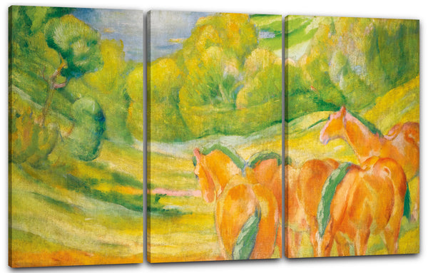 Leinwandbild Franz Marc - Grosse Landschaft I (1909)