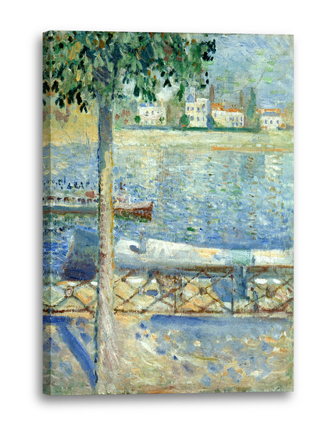 Leinwandbild Edward Munch - Die Seine bei Saint-Cloud (1890)