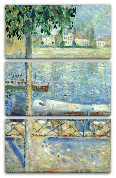 Leinwandbild Edward Munch - Die Seine bei Saint-Cloud (1890)