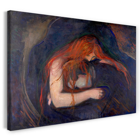 Leinwandbild Edward Munch - Vampir (1895)