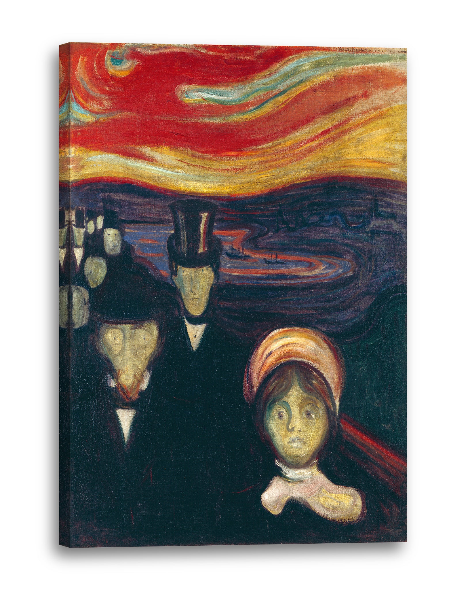 Leinwandbild Edward Munch - Angst (1894)