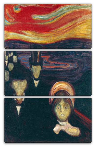 Leinwandbild Edward Munch - Angst (1894)