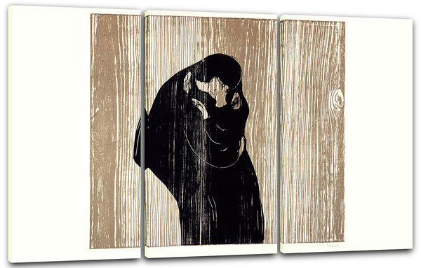 Leinwandbild Edward Munch - Kuss IV (1902)