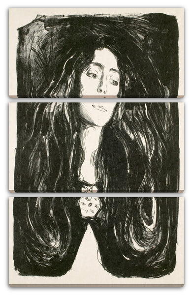 Leinwandbild Edward Munch - Die Brosche - Eva Mudocci (1903)
