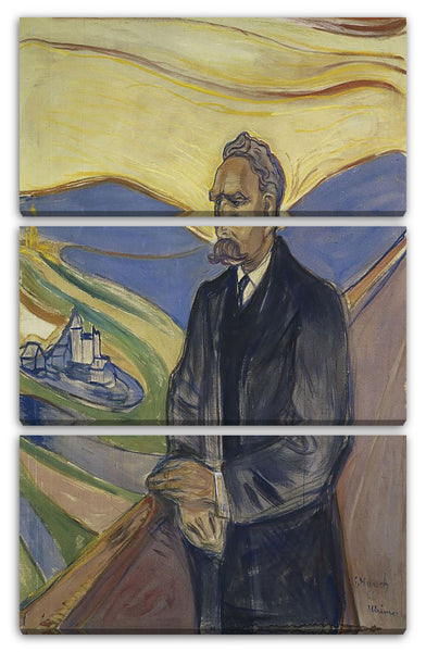 Leinwandbild Edward Munch - Portrait von Friedrich Nietzsche (1906)