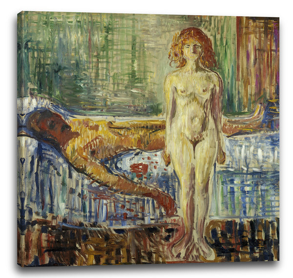 Leinwandbild Edward Munch - Der Tod des Marat II (1907)