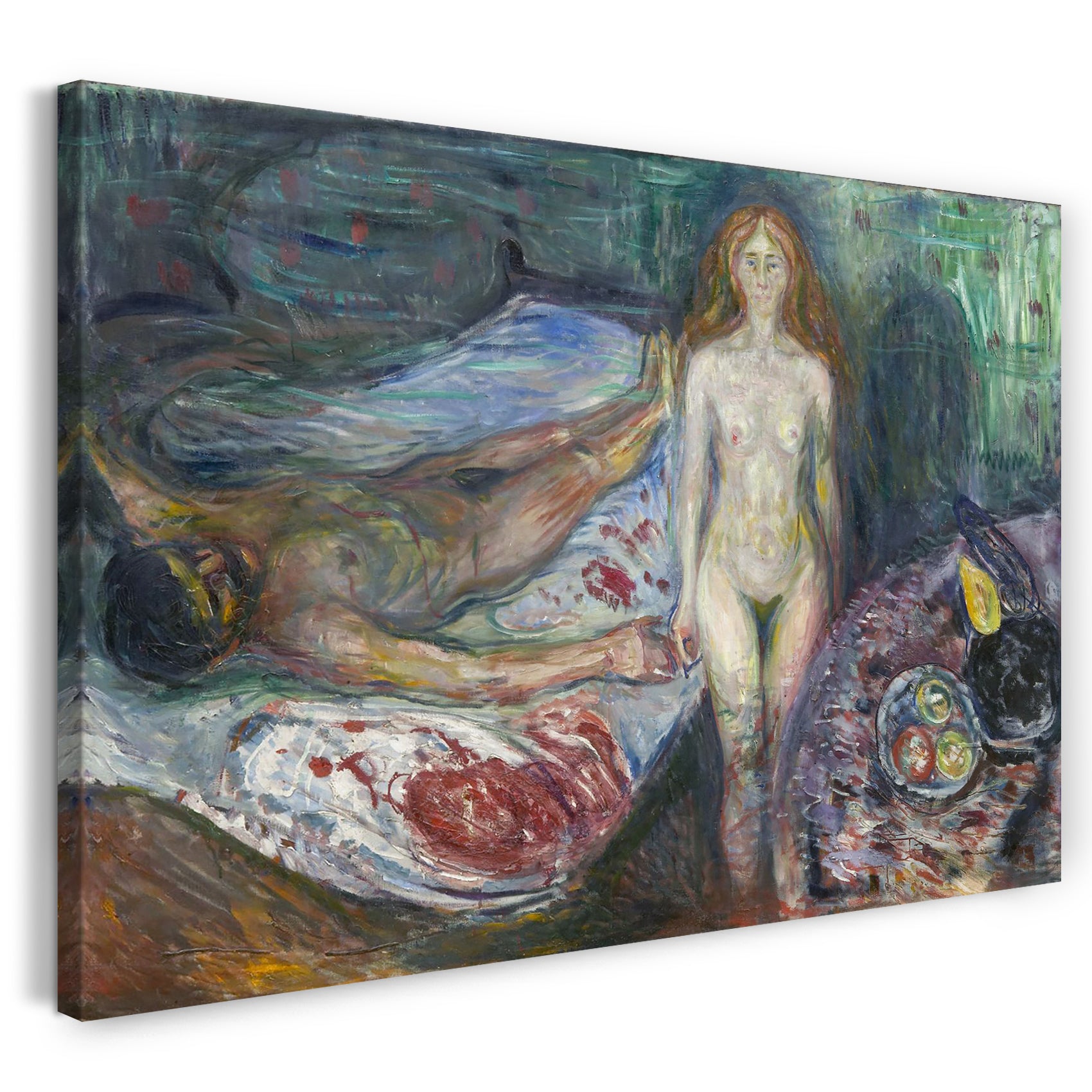 Leinwandbild Edward Munch - Der Tod des Marat I (1907)