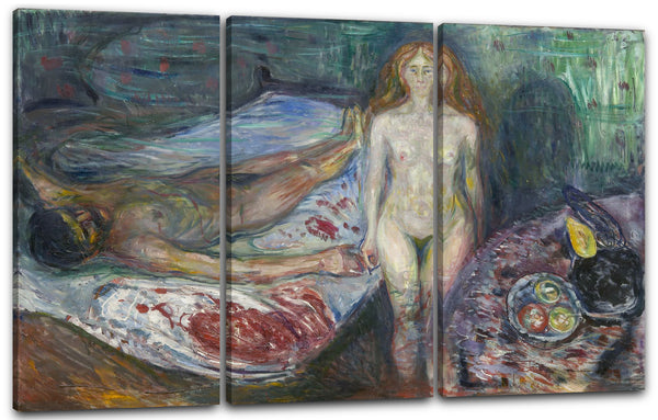 Leinwandbild Edward Munch - Der Tod des Marat I (1907)