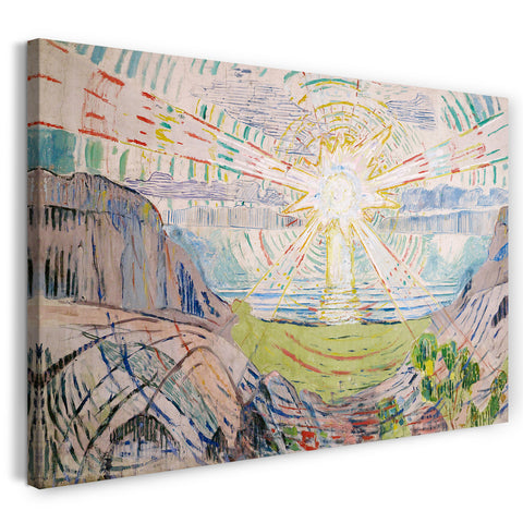 Leinwandbild Edward Munch - Die Sonne (1910/1911)