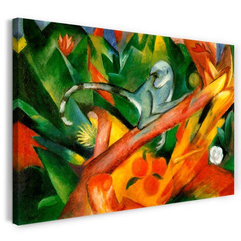 Leinwandbild Franz Marc - Das Äffchen (1912)