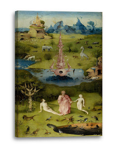 Leinwandbild Hieronymus Bosch - Der Garten der Lüste (1490/1510) - Linke Tafel