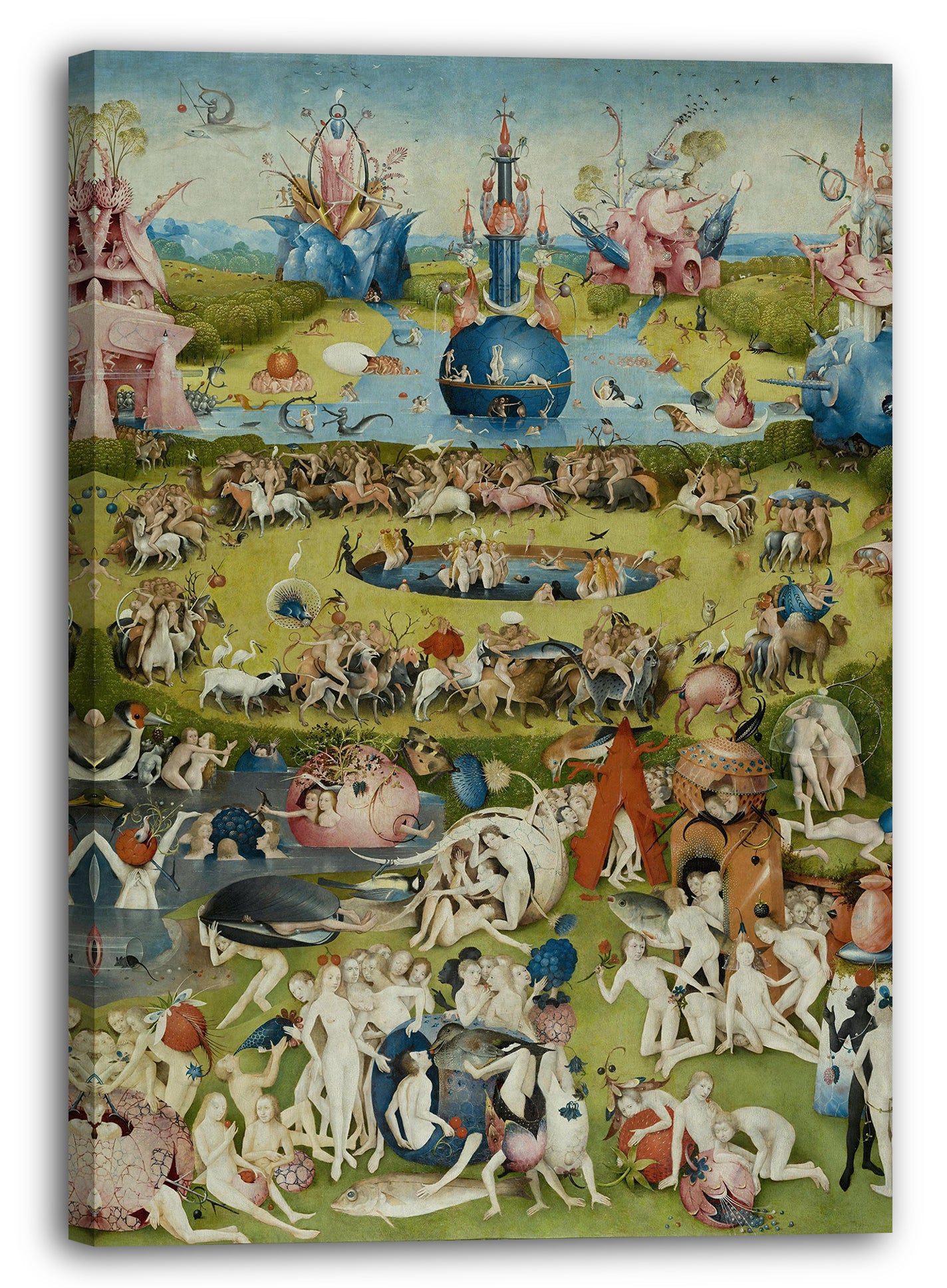 Leinwandbild Hieronymus Bosch - Der Garten der Lüste (1490/1510) - Mittlere Tafel