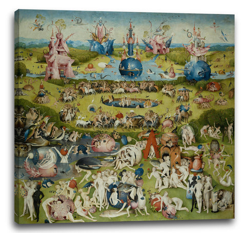 Leinwandbild Hieronymus Bosch - Der Garten der Lüste (1490/1510) - Mittlere Tafel