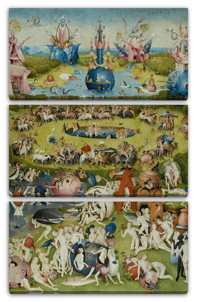 Leinwandbild Hieronymus Bosch - Der Garten der Lüste (1490/1510) - Mittlere Tafel
